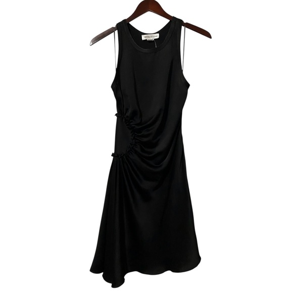 NWT Victoria Beckham Gathered Side Crepe Dress Size 4 - Picture 6 of 9